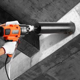 Core Drill Machine 0.8-6.3in Dia 2000W Handheld Core Drill Rig For Mixing (Option: red)