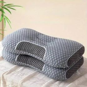 YBZ 3D Knitted Cotton Massage Pillow 2pack (Option: gray)