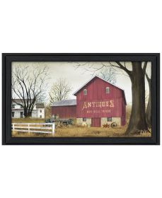 "Antique Barn" By Billy Jacobs, Printed Wall Art, Ready To Hang Framed Poster, Black Frame (Color: as Pic)